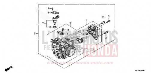 THROTTLE BODY VT750CSD de 2013